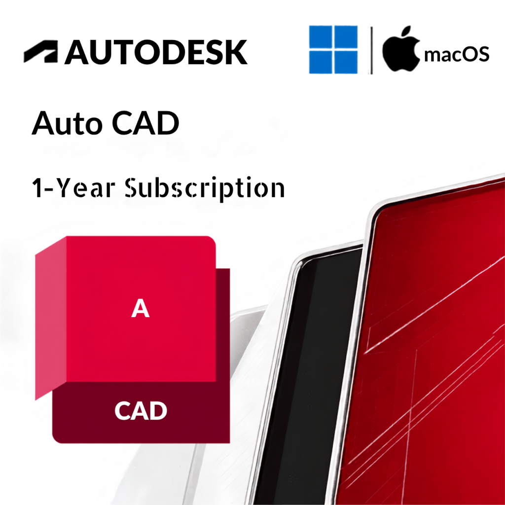 AutoCad 1-Year Subscription(1) Autodesk AutoCAD 1 Year License(Global)